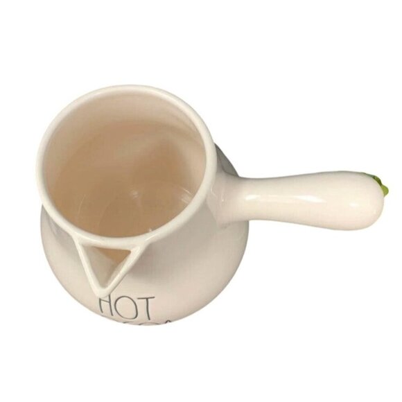 New RAE DUNN HOT COCOA Pot Pitcher Artisan Collection LL By Magenta Jug Ceramic - Picture 6 of 7